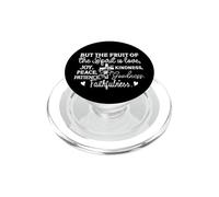 Fruto del Espíritu: Amor, Alegría, Paz, Bondad, Paciencia PopSockets PopGrip para MagSafe