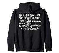 Fruto del Espíritu: Amor, Alegría, Paz, Bondad, Paciencia Sudadera con Capucha