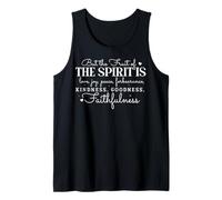 Fruto del Espíritu: Amor, Alegría y Paz Inspiradora Camiseta sin Mangas
