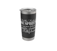 Fruto del Espíritu: Amor, Alegría y Paz Inspiradora Vaso térmico de acero inoxidable de doble pared