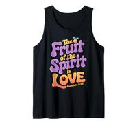 Fruto del Espíritu Amor Gálatas 5:22 Cita Versículo de la Biblia Camiseta sin Mangas