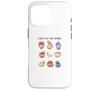 Fruto del Espíritu Cita bíblica Iglesia Dios Fe Carcasa para iPhone 16 Pro