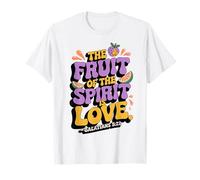 Fruto del Espíritu es Amor Verso de la Biblia Arte Camiseta