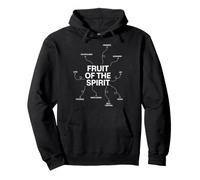 Fruto del Espíritu Fe Cristiana Escritura Religiosa Sudadera con Capucha