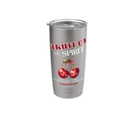 Fruto del Espíritu Versículo bíblico cristiano Lindas Vaso térmico de acero inoxidable de doble pared