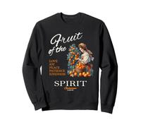 Fruto del Espíritu Verso Biblia Cristiano Mujer Vintage Sudadera