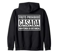 Fruto prohibido CASADA Mantenga su distancia Funny spanish Sudadera con Capucha