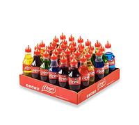 FRUTOS SECOS REYES Bebida Refrescante Aromatizada con Azúcares y Edulcorantes Golosina Líquida en Botellas de 105 ml x 36 Unidades