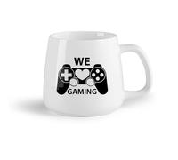 Frutta in ceramica Bicchieri in ceramica per la casa Amiamo il gioco Joystick Gamer Love Home （14oz/400ml） Perfetto per cucine, ristoranti e bar, ottima idea regalo