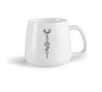 Frutta in ceramica Tazza da caffè elegante Sistema solare Pianeti Sole Luna Astronomia Spazio Pianeta Gioco （14oz/400ml） per Tè, caffè e bevande calde