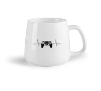 Frutta in ceramica Tazza regalo originale Game Gamer Heartbeat Game Room Controller di gioco Ps （14oz/400ml） Cappuccino, latte macchiato, tè, espresso