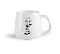 Frutta in ceramica Tazza regalo originale Libri di lettura Biblioteca Libri scolastici Libreria di montagna （14oz/400ml） Regalo per uomo o donna