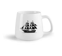 Frutta in ceramica Tazza regalo originale marinaio anziano nave antica galeone mitico progetto di nave （14oz/400ml） Un bel regalo di Natale