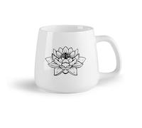 Frutta in ceramica Tazza regalo originale Meditazione nello studio yoga del Buddha del fiore di loto （14oz/400ml） per tè, caffè, latte, cappuccino