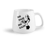 Frutta in ceramica Tazza regalo originale Parole motivazionali Citazione Sport Ginnastica Centro fitness Ragazza （14oz/400ml） per espresso