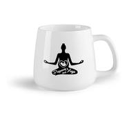 Frutta in ceramica Tazza regalo originale Studio di gravidanza e yoga Meditazione per madri incinte （14oz/400ml） per tè, caffè, latte, cappuccino