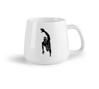 Frutta in ceramica Tazze da caffè e tè Citazione del logo del nuoto Uomo che nuota Centro fitness Piscina Sport （14oz/400ml） per casa o lavoro