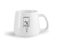 Frutta in ceramica Tazze da caffè in porcellana Sala giochi per ragazze al faro nautico in riva al mare Cucina oceanica （14oz/400ml） per ufficio, casa