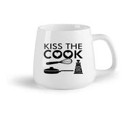 Frutta in ceramica Tazze da tè, caffè e cioccolata calda Kiss The Cook Kitchen Restaurant Pan Cooking Tools （14oz/400ml） Regalo per uomo o donna
