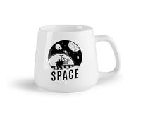 Frutta in ceramica Tazze e tazzine alla moda Spazio Luna Pianeti Sistema solare Navicelle spaziali Stelle （14oz/400ml） per espresso, set da tè