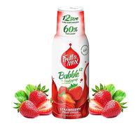 FruttaMax - Concentrado de jarabe de frutas | Menos azúcar | con un 60% de contenido de fruta | adecuado para máquina de refrescos 500ml (Fresa)
