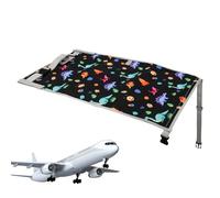 Fruusv Airplane Kids Bed, Baby Travel Sleeping Cushion, Portable Foldable Foot Rest, Comfortable Inflatable Design for Playing, Traveling, Train Rides, Flights, Naptime, 29.92x17.52 Inches
