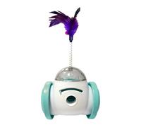 Fruusv Ball Food Dispensing Pet Toy, Dog Ball Food Leaking Toy, Cat Treat Dispensing Toy, Interactive Dog Treat Dispenser, Ball Cat Food Toy, Pet Toy with Feather, Food Dispensing Dog Ball