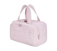 Fruusv Bathroom Bag for Traveling | Large Wide Opening Toiletry Bag | Spacious Travel Toiletry Zipper Pouch, adecuado para bolsas de almacenamiento, duraderas para mujeres, para viajes, gimnasio, Rosa