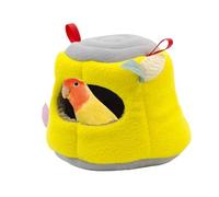 Fruusv Birds Nest for Small Pets, Cave Animal Hideaway, Stump Shaped