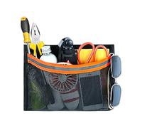 Fruusv Boat Storage Bag, Boats Storage Organizer, Ventilated Tear-Resistant Dry Sack, Reflective Strips for Kayaking, Rafting, Fishing, Camping, Travel, 9,84 x 7,09 pulgadas, Black Orange