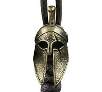 Fruusv Brass Classic Helmet Paracord Bead, Hand-Casted Metal Charm Bracelets, Zipper Pulls, Lanyards & Keychains For Accessory, Vintage Ornament Crafts, Backpacks Jewelry, 1x