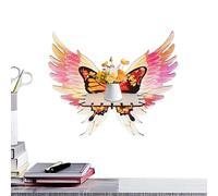 Fruusv Butterfly Wing Corner Shelf, Angel Wing Floating Rack, Boho Display, (Wooden & Space-Saving), Decorative Storage For Bedroom, Living Room, Home Wall Décor