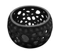 Fruusv Ceramic Fish Tank Cave, Stone Aquarium Decoration, 3.15x3.15x2.2 Inches Stackable, Hollow Shrimp Breeding Shelter, Natural Rock Cichlid Style, Aquatic Habitat Accessories for Small Betta Tanks