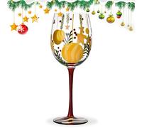 Fruusv Christmas Wine Glasses Glassware, Christmas Tree Glassware, Pine Needles Glasses, Red Wine Glasses Decoration, Funny Christmas Glasses for Wine Champagne Juice