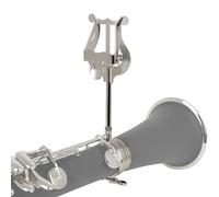 Fruusv Clip de lira para clarinete, banda de marcha ajustable, clip fuerte para partituras de música de primavera, lira de marcha de trompeta, clip de libro de música para practicar principiantes