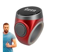 Fruusv Counter Clicker Ring, Prayer Counting Aid, 4-Digit Finger Large Digital Display, Portable & Meditation Clicker Relaxation for Active Fingers, Handheld Counters