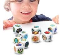 Fruusv Creative Dice for Storytelling, Family Story Dice Game, Story Dice for Kids and Adults, Fun Dice for Story Creation, Dice with Storytelling , Kids and Adults Story Dice