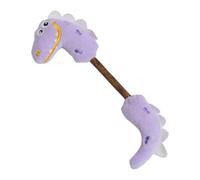 Fruusv Dinosaurio Plush Toy, Kitten Teething Toys, Little Soft Interactive Cat Puzzle, Built-in Bell Chew Ball, Teething Sticks for Lightweight & Safe, Fun Indoor (Green/Multi), 28 Cm