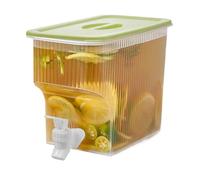 Fruusv Dispensadores de bebidas heladas, tarro dispensador de bebidas para fiestas, tarro portátil transparente de gran capacidad de 3.9 L para servir hielo en el hogar, limonada, cóctel fuera del