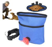 Fruusv Dog Snack Pouch, Pocket Sized Pet Pouch, Leakproof Puppy Food Dispenser, Poop Bag Holder Integration, Waist Pack for Outdoor, Daily Walking, Travel Training, 43,31 pulgadas