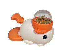 Fruusv Dog Treat Dispenser, Interactive Food Puzzle Toy, Pets Slow Feeder, Puppy Food Container, Enrichment Game for Training and Boredom, 8,27 x 5,51 pulgadas, White, Pink, , amarillo