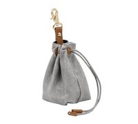 Fruusv Dog Treats Training, Dog Treat Pouch, Waist Bag Puppy Drawstring, Compact & Convenient Design, Closure Food Pocket for Pet Outdoor Walks, (negro, 1 paquete), 18 x 7 cm, Gris, Se référer au