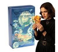 Fruusv Fairy Tarot Deck, Beginner Strategy Cards, Spiritual Tool with Classic Finish, Cards for Daily Play, Aid, Reliable Support for Women Men Kids Adults Family Friends Studio Home Travelling