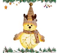 Fruusv - Figura de peluche de Navidad con diseño de muñeco de nieve, diseño de Papá Noel
