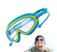 Fruusv Fun Kid Swim Goggles, Comfortable No-Leak Anti-Fog Swimming Glasses, UV Protection and Sturdy Silicone Pool Goggles with Earplugs for Children & Beginners, Silicone