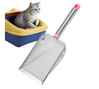 Fruusv Grabber Picker, Poop Remover, Heavy-Duty Pooper Scooper with Ergonomic Handle, Deep Stainless Steel, Sand Shovel for Pet Remomoval Tool, Waste Scoop Pickup, 11,22x3,94x1,97 pulgadas