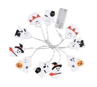 Fruusv - Guirnalda fantasma LED para Halloween
