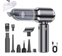 Fruusv Handheld Car Vacuum, 4 in 1 Portable Vacuum Cleaner, Compact Car Vacuum Cleaner, Cordless Handheld Car Vacuum, Car Vacuum and Blower, Travel Vacuum Cleaner for Car, Home, Travel, Desktop