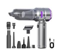 Fruusv Handheld Car Vacuum, 4 in 1 Portable Vacuum Cleaner, Compact Car Vacuum Cleaner, Cordless Handheld Car Vacuum, Car Vacuum and Blower, Travel Vacuum Cleaner for Car, Home, Travel, Desktop