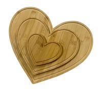 Fruusv Heart Cutting Board, Wooden Serving Tray, Rustic Farmhouse Kitchen Decor, Food-Safe Design, Multi-Purpose Chopping & Servings Board, Ideal para , pícnics, camping